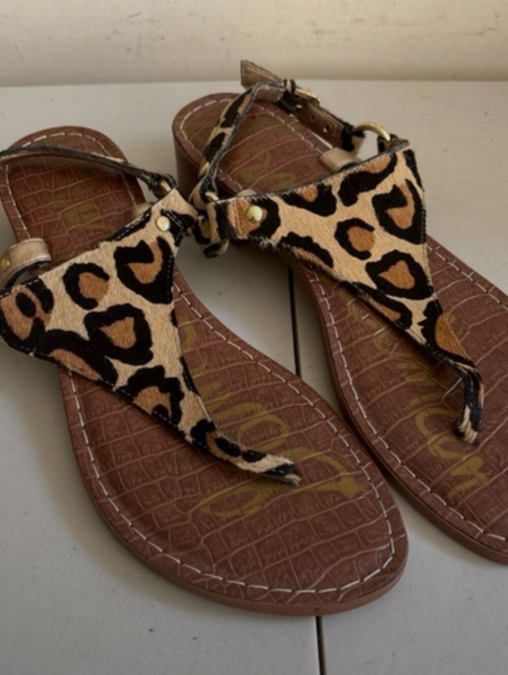 LEOPARD PRINT SANDALS